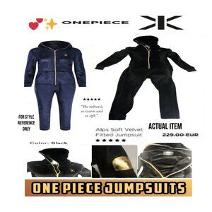 🛑 ONEPIECE Velvet 🆒➕ JUMPSUIT Designer ONESIE Soft Hoodie Fitted 💸BUY NOW‼️